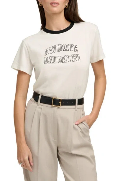 Favorite Daughter The Collegiate Classic Graphic T-shirt In Metallic