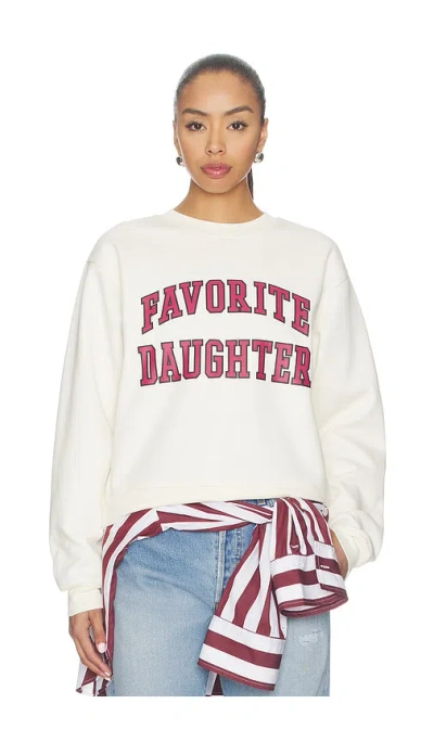 Favorite Daughter The Collegiate Classic Sweatshirt In Neutral