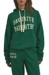 Favorite Daughter The Collegiate Graphic Hoodie In Emerald