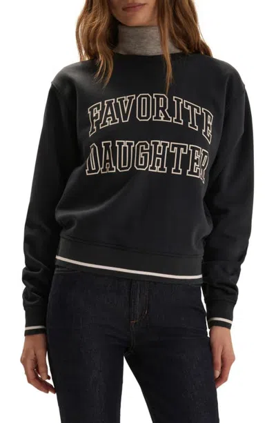 Favorite Daughter The Collegiate Graphic Sweatshirt In Animal Print