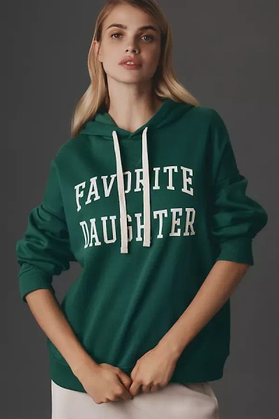 Favorite Daughter The Collegiate Hoodie In Green