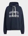 Favorite Daughter The Collegiate Hoodie In Navy