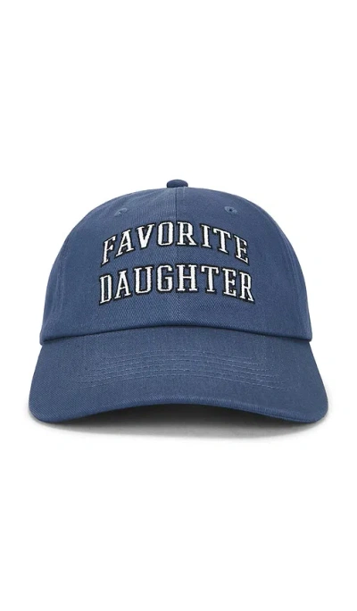 Favorite Daughter The Collegiate Logo Baseball Cap In Blue