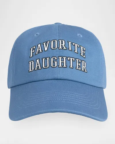 Favorite Daughter The Collegiate Logo Baseball Cap In Blue