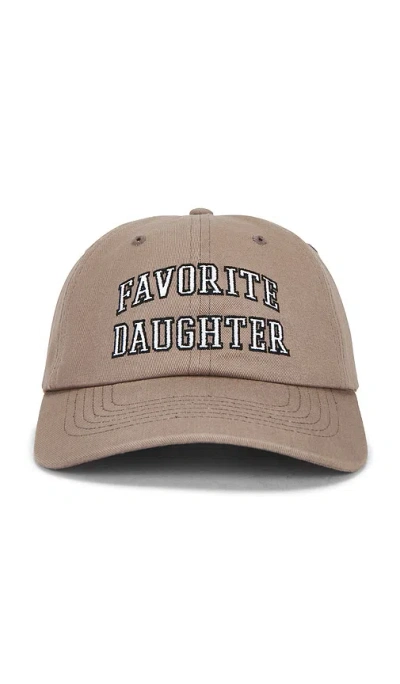 Favorite Daughter The Collegiate Logo Baseball Cap In Brown