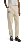 Favorite Daughter The Collegiate Tie Waist Joggers In Ivory