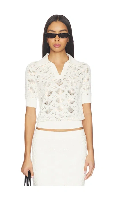 Favorite Daughter The Courtside Polo In White