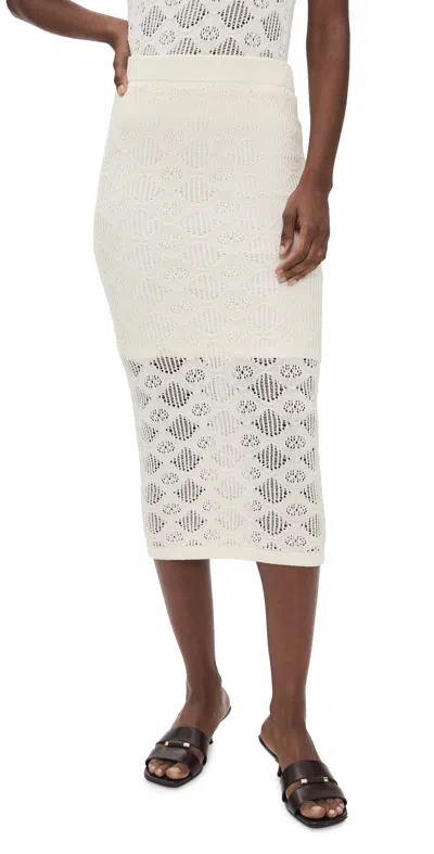 Favorite Daughter The Courtside Skirt Ivory In White