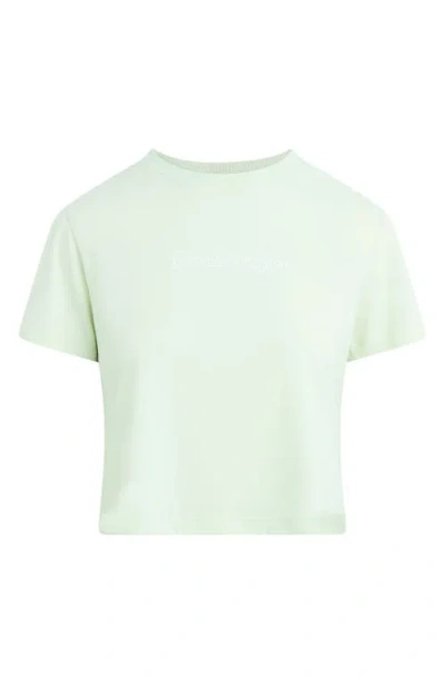 Favorite Daughter The Crop Varsity T-shirt In Green