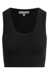 Favorite Daughter The Take It Easy Merino Wool Rib Tank In Black