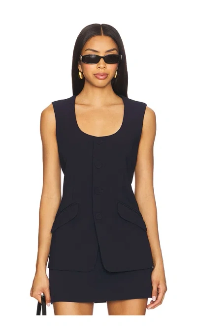 Favorite Daughter The Diana Vest In Blue