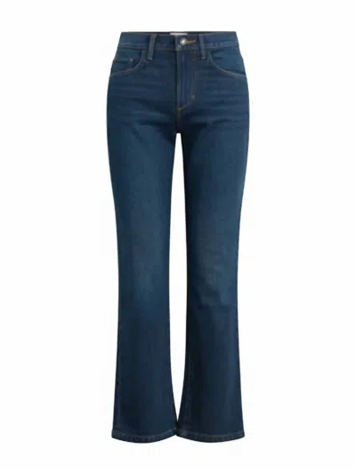 Favorite Daughter The Dot Mid Rise Straight Jeans In Adelaide In Blue