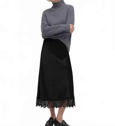 Favorite Daughter The Duchess Sweater In Charcoal In Black