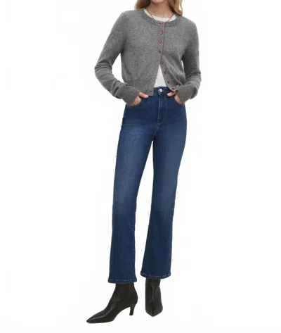 Favorite Daughter The Erin Crop Boot Cut Jeans In Charlotte In Blue