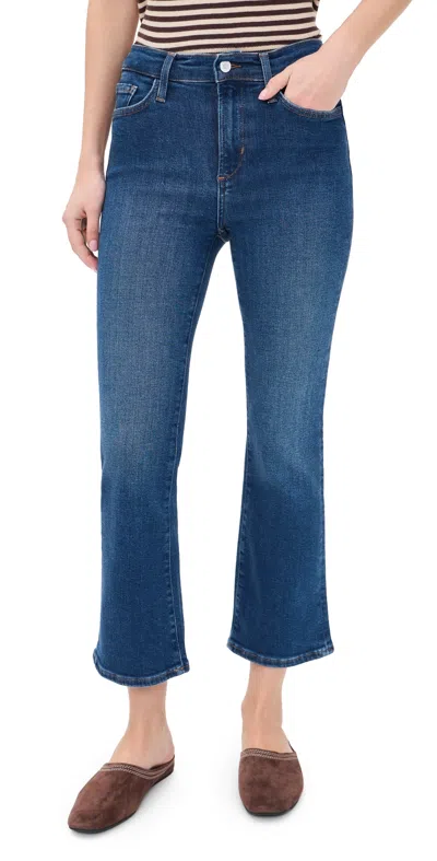 Favorite Daughter The Erin Crop Boot Jeans Charlotte In Blue