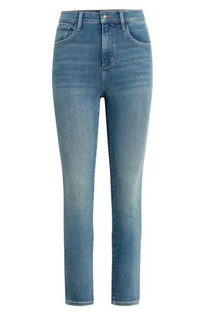 Favorite Daughter The Erin Crop Bootcut Jeans In Blue
