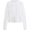 Favorite Daughter The Everyday Long Sleeve Cotton T-shirt In White