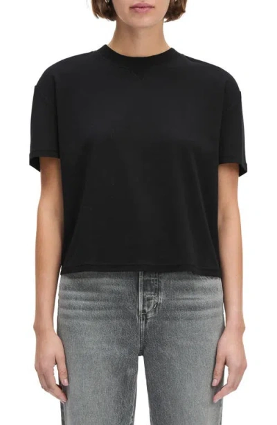 Favorite Daughter The Everyday Organic Cotton T-shirt In Black