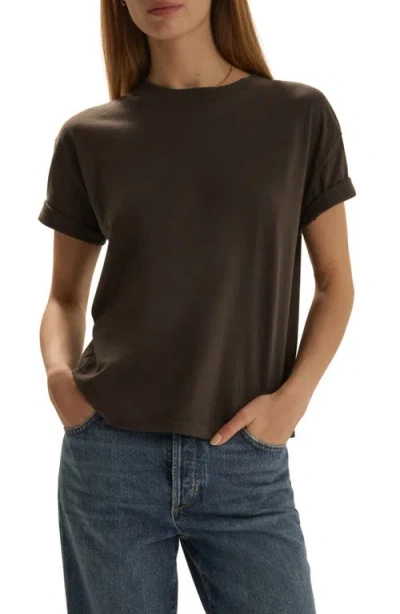 Favorite Daughter The Everyday Organic Cotton T-shirt In Brown