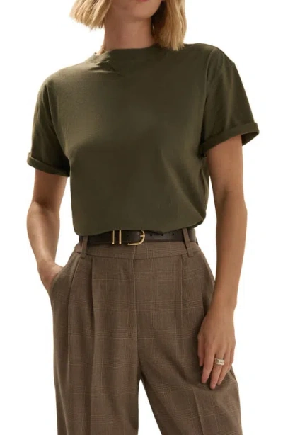 Favorite Daughter The Everyday Organic Cotton T-shirt In Green