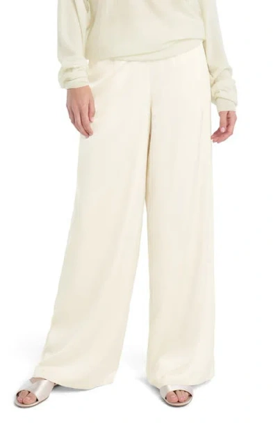 Favorite Daughter The Everything Satin Wide Leg Pants In Orange