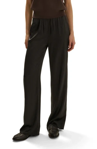 Favorite Daughter The Everything Silk Blend Pants In Black