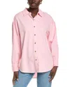 Favorite Daughter Ex-boyfriend Solid Button-up Shirt In Pink