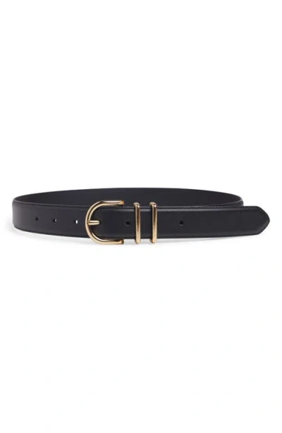 Favorite Daughter The Fancy Juni Leather Belt In Black