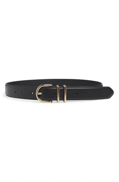 Favorite Daughter The Fancy Juni Leather Belt In Black