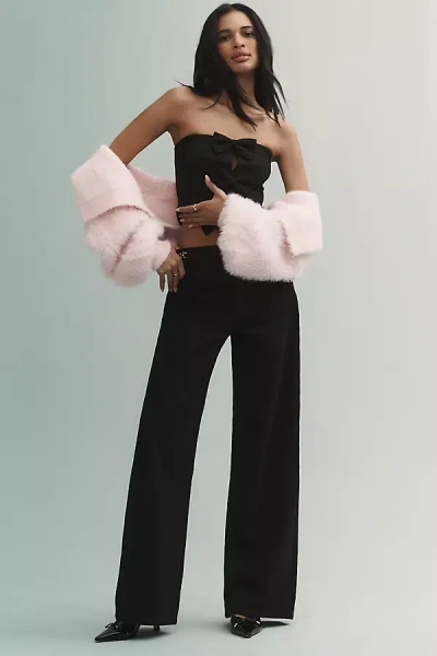 Favorite Daughter The Fancy Mischa Wide-leg High-rise Jeans In Black