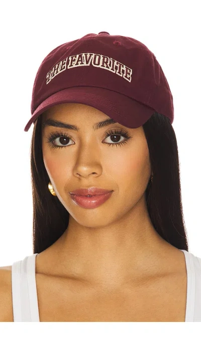 Favorite Daughter The Favorite Baseball Hat In Burgundy