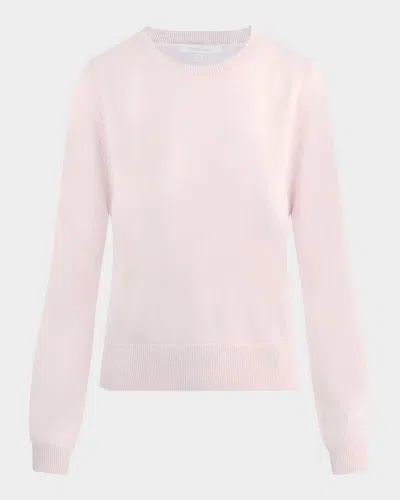 Favorite Daughter The Favorite Cashmere Crewneck Pullover In Pale Pink