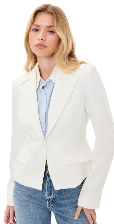 Favorite Daughter The Favorite Cropped Blazer Pearl