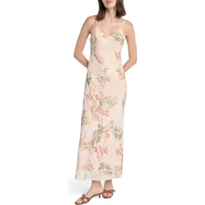 Favorite Daughter The Favorite Floral Georgette Slipdress In White