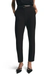 Favorite Daughter The Favorite High Waist Ankle Cigarette Pants In Black
