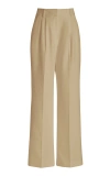 Favorite Daughter The Favorite High-waisted Pleated Pants In Tan