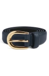 Favorite Daughter The Favorite Leather Belt In Blue