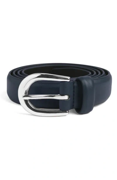 Favorite Daughter The Favorite Leather Belt In Blue