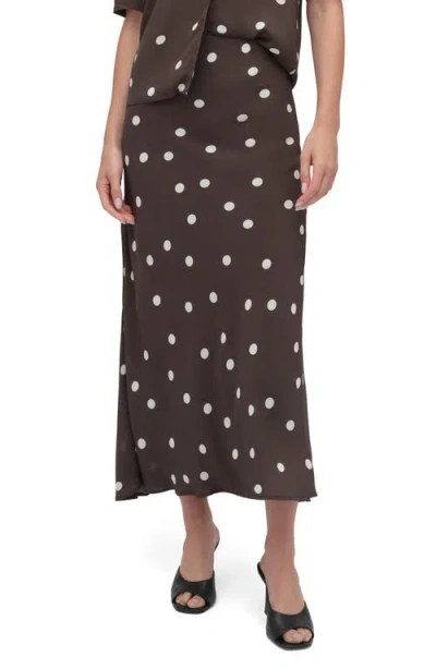 Favorite Daughter The Favorite Midi Skirt In Brown