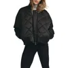 Favorite Daughter The Favorite Quilted Bomber Jacket In Black