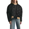 Favorite Daughter The Favorite Quilted Bomber Jacket In Black