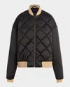 Favorite Daughter The Favorite Quilted Bomber Jacket In Black