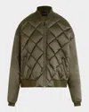 Favorite Daughter The Favorite Quilted Bomber Jacket In Green