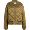 Favorite Daughter The Favorite Quilted Bomber Jacket In Green