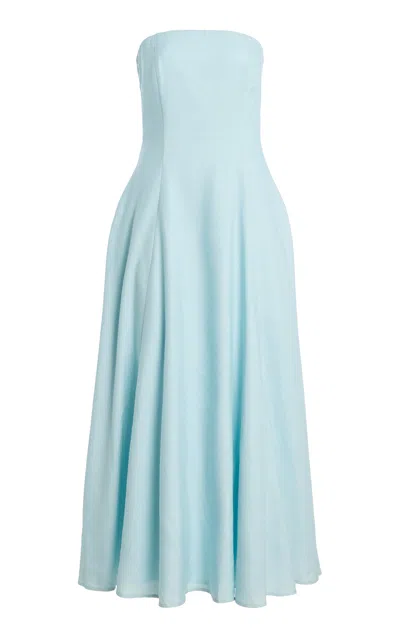 Favorite Daughter The Favorite Ruffled Maxi Dress In Blue