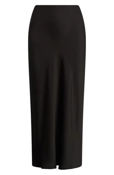 Favorite Daughter The Favorite Satin Skirt In Black