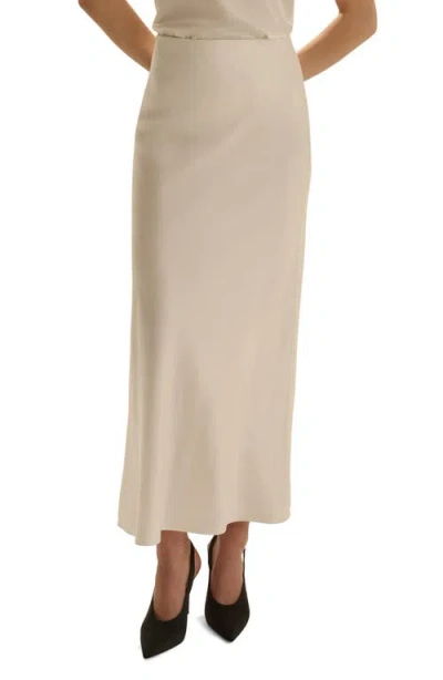 Favorite Daughter The Favorite Silk Blend Skirt In Neutral