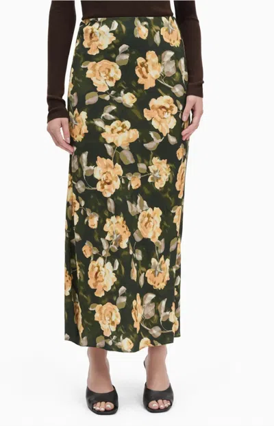 Favorite Daughter The Favorite Skirt In Golden Flowerbed In Multi