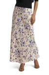 Favorite Daughter The Favorite Satin Maxi Skirt In Pretty In Pink Floral In Pretty In Pink Flo
