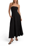 Favorite Daughter The Favorite Strapless Maxi Dress In Black
